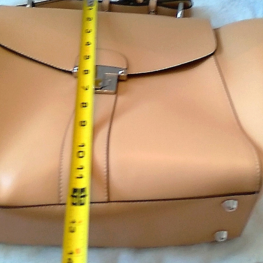 Large Alberta di Canio taupe Italian leather bag. Simply Iconic! - Picture 7 of 7